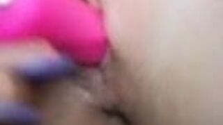 my gf mounts herself with a vibrator