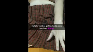 Your School-slut Gf Cheats you in Sex-Party at Home Party! [cuckold Snapchat Compilation]