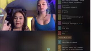 2 attractive whores playing with 2 boys on periscope