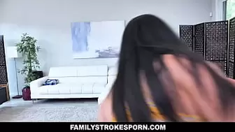 This Family Strokes Porn scene with the 2 siblings Gabriela Lopez and Marcus London and their horny stepmom Mckenzie Lee is seriously nailed up!