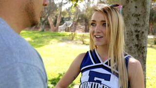 Skinny High School Cheerleader Mounts Stud From Craigslist
