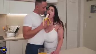 Huge Breasted Josephine James Gets A Cream Pie After A Squirting