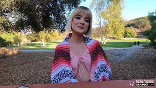 Real Teens - Short Hair Blonde Gets Her Tight Snatch Nailed