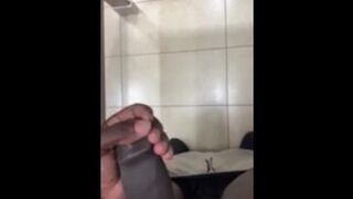 Jacking off in Airport Bathroom