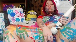 Bbw Painting And Fucking Fun Live Show