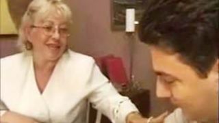 Granny Teacher Flirts With Her Student