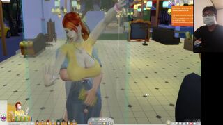 The Sims four:10 People Flirting in the Transparent Shower Foreplay - Part one