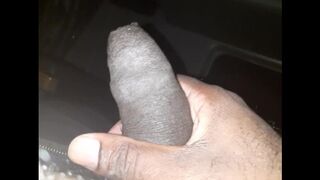 Late Night in my Truck Chocolate Penis Drooling to Sperm
