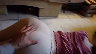 DADDY SPANKS DAUGHTER FOR NOT WEARING ANY PANTIES