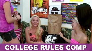 COLLEGE RULES - Collection of Teenie Hoes Fucking Frat Boys in the Dorms