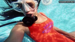 Hottest underwater masturbate with Amelie Bruna