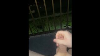 Youngster Jerking off on Myrtle Beach Hotel Balcony