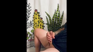 Alluring Tattooed Fresh Professional PEEING & JERKING! Wet Solo Pee Desperation! TRY NOT TO JIZZ!