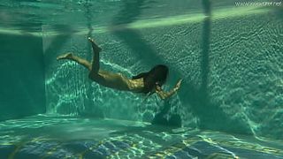 Irina Russaka aka Stefanie Moon underwater swimming