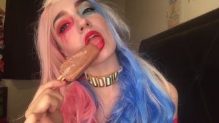 Harley Quinn Throats a Fudge Pop