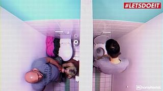 HORNYHOSTEL - (Lovita Fate, Mark Aurel) - Humongous Behind Blonde Teenie Caught Masturbating In The Bathroom And Gets Creampied Full Scene