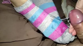 Charming feet in socks deliver maximum enjoyment