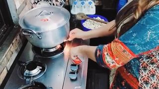 Wifey Anally Poked in Kitchen While She is Busy Cooking