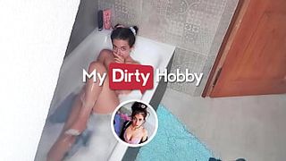 (LinaWinter) Is Playing With Her Snatch While Liking A Cute Steamy Bubbly Bath - My Naughty Hobby