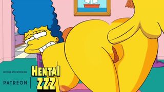 BART RIDES MARGE'S BEHIND (THE SIMPSONS)