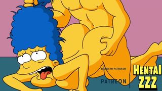 MARGE'S VERY TIGHT CUNT IS DEEPLY PENETRATED (THE SIMPSONS)