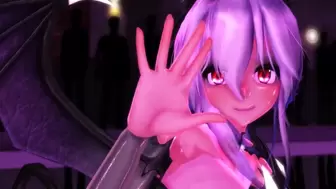 【MMD】Pole dance with enormous titties succubus【R-18】