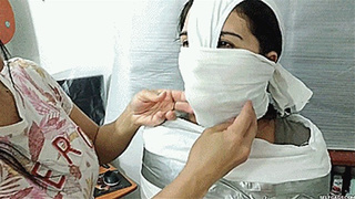 Laura & Katherine Martinez in: Little Girl Mummified, Panty Hooded, Gagged And Sold! (wmv)