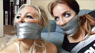 Miss Scarlett & Eden in: Snooping Up at the Old MilkPod Place Ended in Outraged, Hard-Taped, Double Sock Stuffed Captive Horror! (Producer's Cut) (HD)