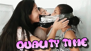Laura, Katherine & Maria in: Gagged Quality Time With Stepsister (wmv)