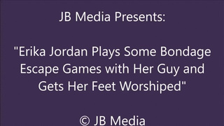 Erika Jordan Plays Some Kinky Games and Gets Foot Worship - SD