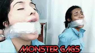 Laura, Katherine & Maria in: Tape Selling Latina School Girls Monstrously Wrap Gagged By A Ruthless MILF! (mp4)