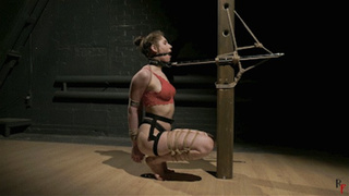 Elisara - Rope bondage and one leg upside-down suspension (HD 720p MP4)