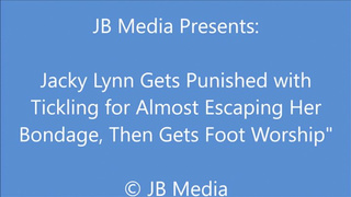 Jacky Lynn Tickled and Teased While Bound Wrists to Ankles - SD