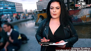 German thick BIG BODIED WOMAN lady picked up at street casting