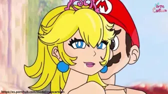 Mario and the princess peach - cutecartoon