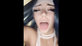 I fuck the most pretty teeny egirl on tiktok and I sperm in her mouth