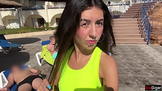 Fit bitch Fucking after gym and love spunk on her face - Cumwalk
