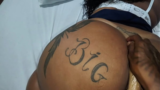 I Double Penetrated This Cute BIG BREASTED WOMAN and filled Her Butt with MILK.