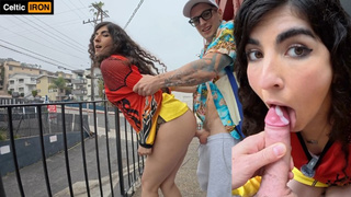"We Never Get Caugh"‼Public SELF PERSPECTIVE FacialBig Butt Iranian SexTeen Likes Public Hard Rough Sex