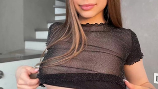 Cute Transparent Crop Tops Try on Haul