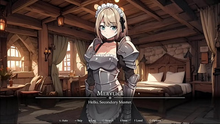 At least my cat chick is learning to give me head (Slave Harem) Part two