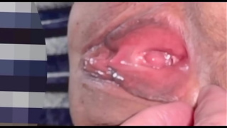 Home-made Pink Twat: 193 days after losing her virginity.