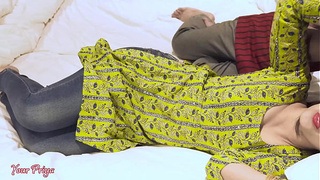 Fine Indian Stepsis romance, chudai long sex after cumming with Hindi audio