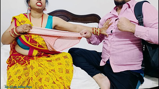 Desi Indian Massive Titties step Mom teaches her StepSon How to fuck when not at home ( Hindi Audio )