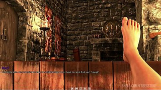 My Dorm: Daphne's Teasing Dress Strip for Mark