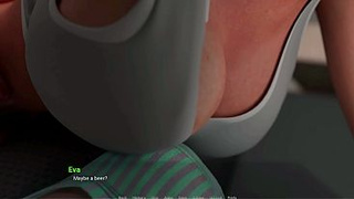 Away From Home: Eva's Footjob Under Dining Table to Liam