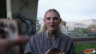 GERMAN SCOUT - Blonde Fitness Model Teeny Lexi Star Pick Up for Premier Porn Casting Fuck