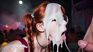 Teens came to a cosplay party to dance, but they were filled with tons of spunk!!!