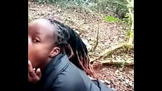 Risky public Kenyan teens Oral sex and riding BBC outdoors