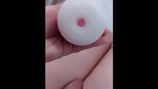 Trying new toy Tenga from Japan